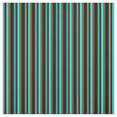 Muster Cyan, Brown und Black Stripes Stoff (Muster)