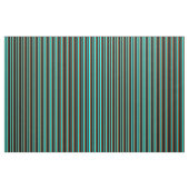 Muster Cyan, Brown und Black Stripes Stoff (Fat Quarter (45,7 x 55,9 cm))