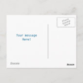 Muster danke Ihnen Postkarten (Rückseite)