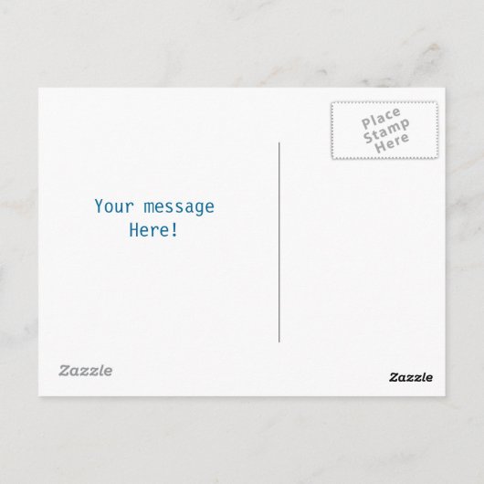 Muster danke Ihnen Postkarten (Rückseite)