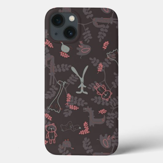 Muster, das Babytiere 1 anzeigt Case-Mate iPhone Hülle (Rückseite)