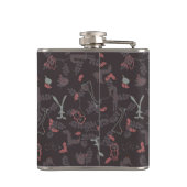 Muster, das Babytiere 1 anzeigt Flachmann (Rückseite)