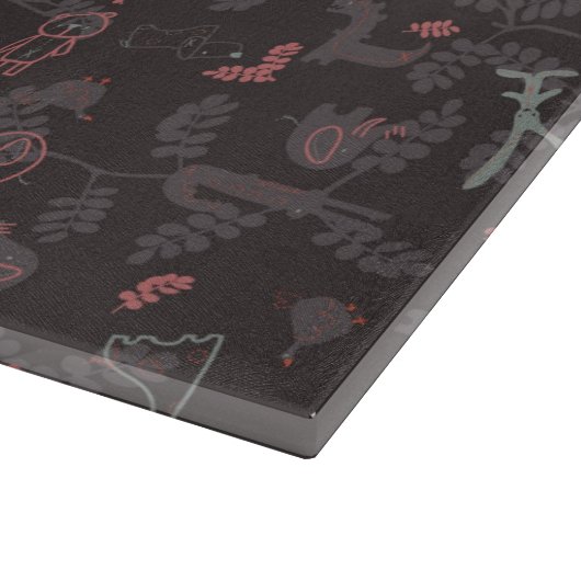 Muster, das Babytiere 1 anzeigt Schneidebrett (Ecke)