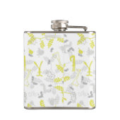 Muster, das Babytiere 2 anzeigt Flachmann (Rückseite)