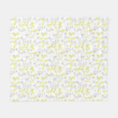 Muster, das Babytiere 2 anzeigt Fleecedecke (Vorderseite (Horizontal))