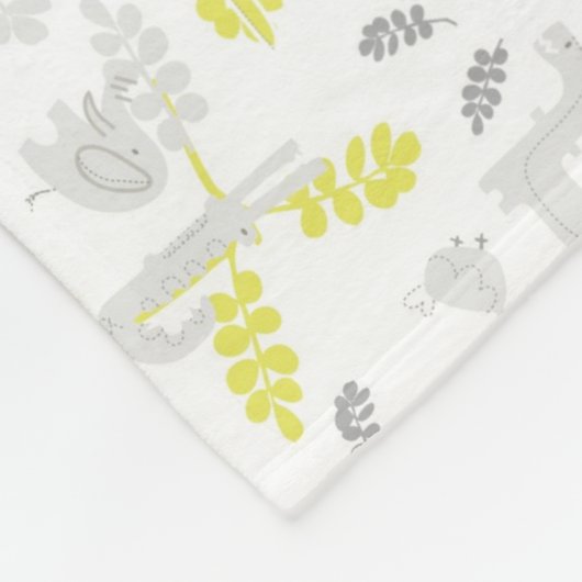 Muster, das Babytiere 2 anzeigt Fleecedecke (Ecke)