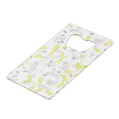 Muster, das Babytiere 2 anzeigt Geldbeutel Flaschenöffner (Rückseite Schrägansicht)