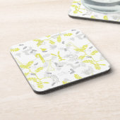 Muster, das Babytiere 2 anzeigt Getränkeuntersetzer (Linke Seite)