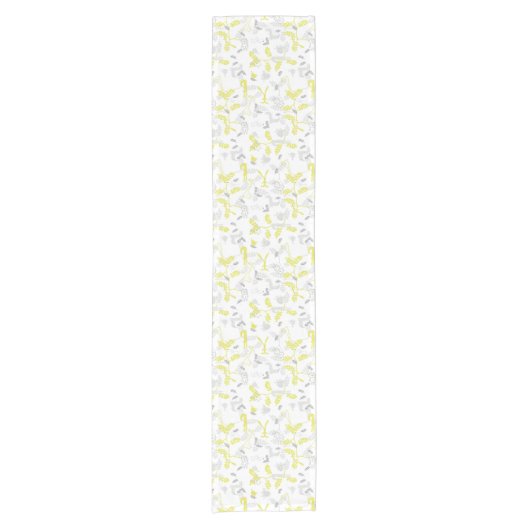 Muster, das Babytiere 2 anzeigt Kurzer Tischläufer (Vorderseite)