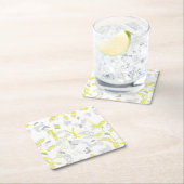 Muster, das Babytiere 2 anzeigt Rechteckiger Pappuntersetzer (Vor Ort)