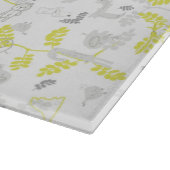 Muster, das Babytiere 2 anzeigt Schneidebrett (Ecke)