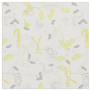 Muster, das Babytiere 2 anzeigt Stoff