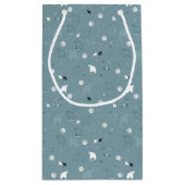 Muster, das ein niedliches polares anzeigt kleine geschenktüte (Rückseite)