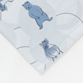 Muster, das einen Grizzlybären kennzeichnet Fleecedecke (Ecke)