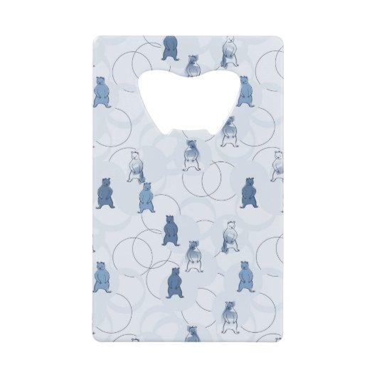 Muster, das einen Grizzlybären kennzeichnet Geldkarten Flaschenöffner (Vorderseite)