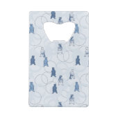 Muster, das einen Grizzlybären kennzeichnet Geldkarten Flaschenöffner (Rückseite)