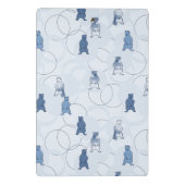 Muster, das einen Grizzlybären kennzeichnet Mini Klemmbrett (Rückseite)