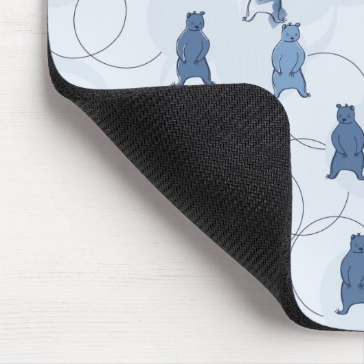 Muster, das einen Grizzlybären kennzeichnet Mousepad (Ecke)