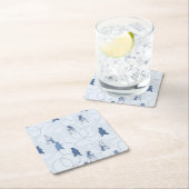 Muster, das einen Grizzlybären kennzeichnet Rechteckiger Pappuntersetzer (Vor Ort)