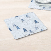 Muster, das einen Grizzlybären kennzeichnet Rechteckiger Pappuntersetzer (angewinkelt)