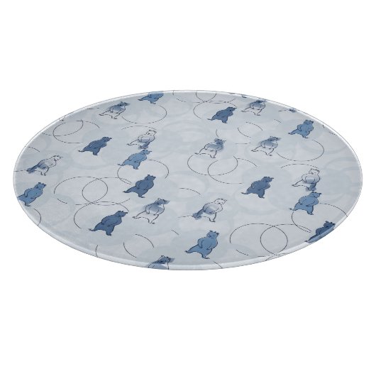 Muster, das einen Grizzlybären kennzeichnet Schneidebrett (Ecke)