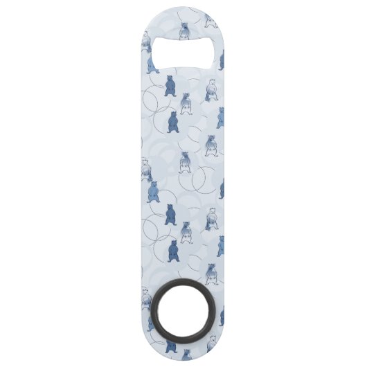 Muster, das einen Grizzlybären kennzeichnet Speedflaschenöffner (Vorderseite)