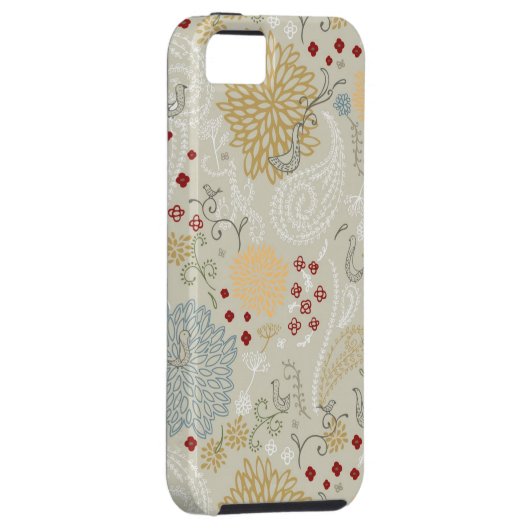 Muster, das gelockten Garten anzeigt Case-Mate iPhone Hülle (Rückseite/rechts)