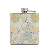 Muster, das gelockten Garten anzeigt Flachmann (Rückseite)