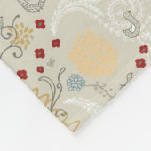 Muster, das gelockten Garten anzeigt Fleecedecke (Ecke)