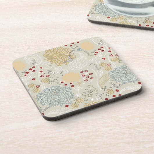 Muster, das gelockten Garten anzeigt Getränkeuntersetzer (Linke Seite)