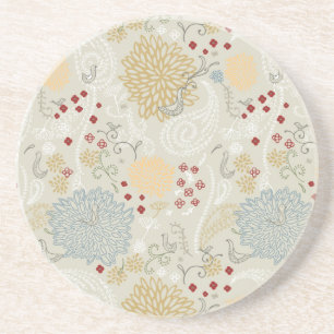 Muster, das gelockten Garten anzeigt Getränkeuntersetzer