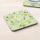 Muster, das kleine Vogelbabys anzeigt Getränkeuntersetzer (Linke Seite)