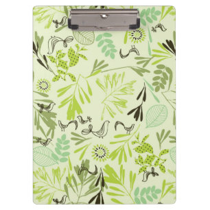 Muster, das kleine Vogelbabys anzeigt Klemmbrett