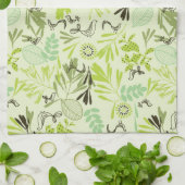 Muster, das kleine Vogelbabys anzeigt Küchentuch (Gefaltet)