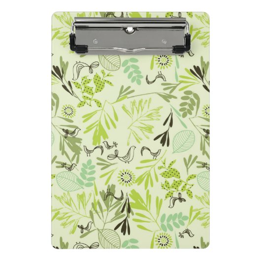 Muster, das kleine Vogelbabys anzeigt Mini Klemmbrett (Vorderseite)