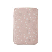 Muster, das niedliche Babydschungeltiere anzeigt Badematte (Vorderseite Vertikal)