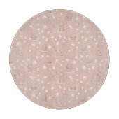 Muster, das niedliche Babydschungeltiere anzeigt Schneidebrett (Vorderseite)