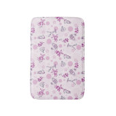 Muster, das Vintage Babytiere anzeigt Badematte (Vorderseite Vertikal)