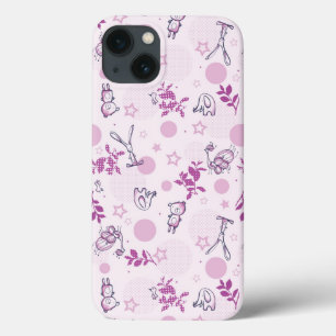 Muster, das Vintage Babytiere anzeigt Case-Mate iPhone Hülle