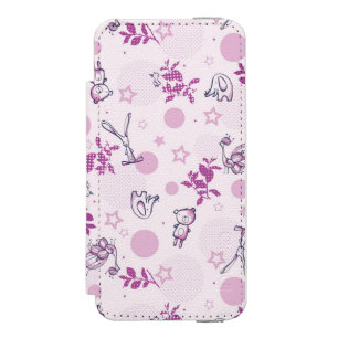 Muster, das Vintage Babytiere anzeigt Incipio Watson™ iPhone 5 Geldbörsen Hülle