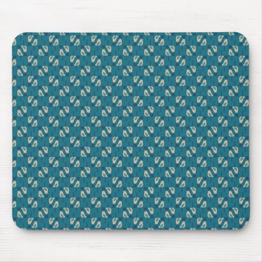 Muster, das Vögel anzeigt Mousepad (Vorne)