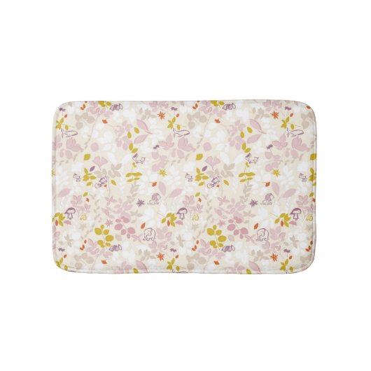 Muster, das wunderliche Tiere anzeigt Badematte (Vorderseite)