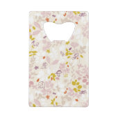 Muster, das wunderliche Tiere anzeigt Geldkarten Flaschenöffner (Rückseite)