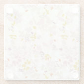 Muster, das wunderliche Tiere anzeigt Glasuntersetzer (Rückseite)