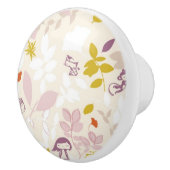 Muster, das wunderliche Tiere anzeigt Keramikknauf (Rechts)