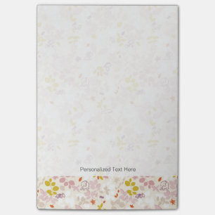 Muster, das wunderliche Tiere anzeigt Post-it Klebezettel