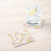 Muster, das wunderliche Tiere anzeigt Rechteckiger Pappuntersetzer (Vor Ort)