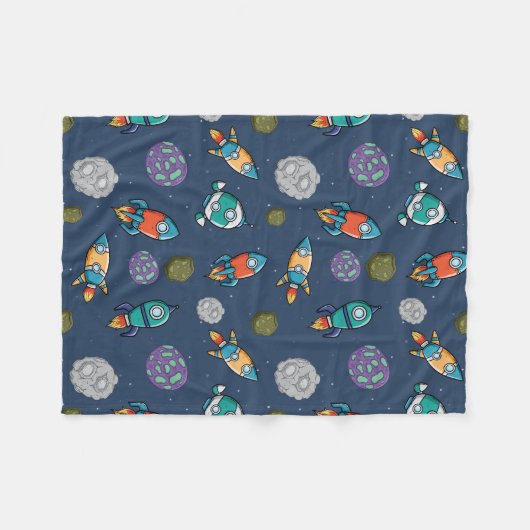Muster-Decken für Raumschiffe Fleecedecke (Vorderseite (Horizontal))