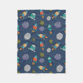 Muster-Decken für Raumschiffe Fleecedecke (Vorderseite)