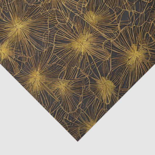 Muster-Decoupage für Gold-getippte Petals Seidenpapier (Detail)